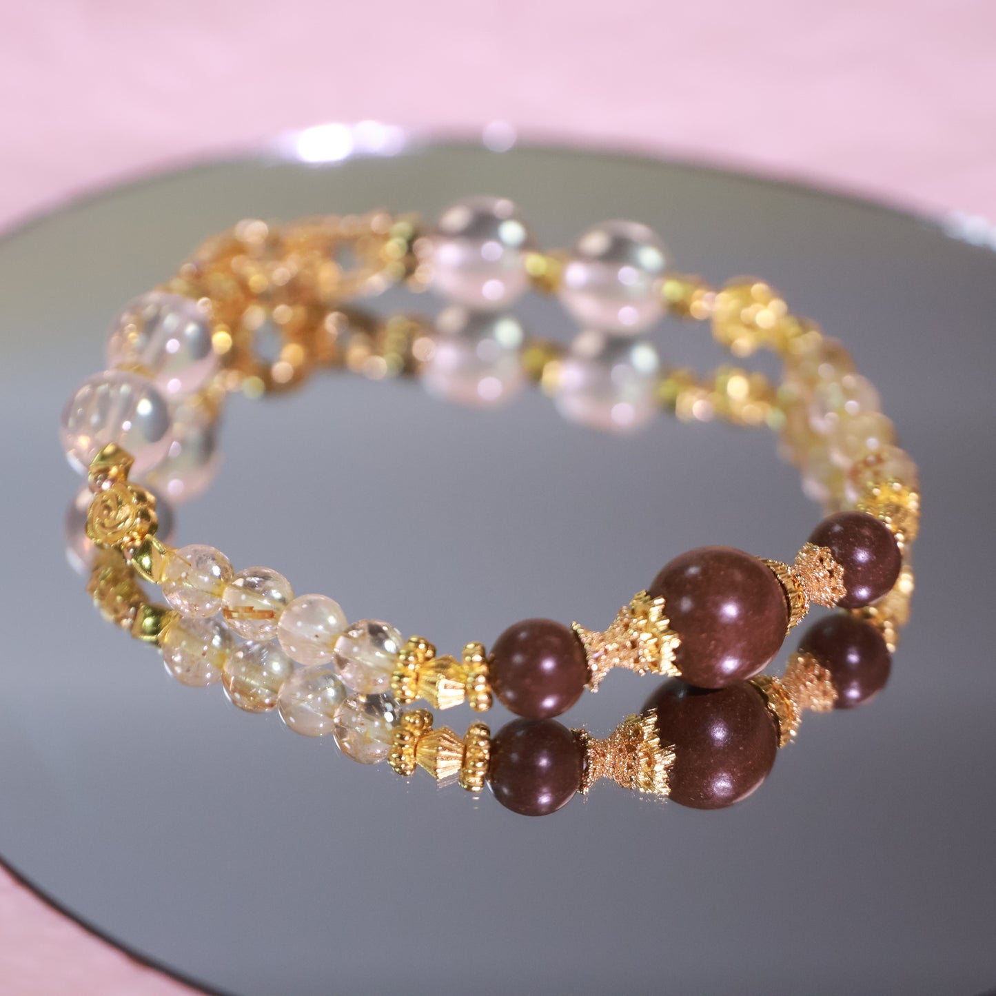 Citrine & Ambergris Agarwood Incense Beads Bracelet