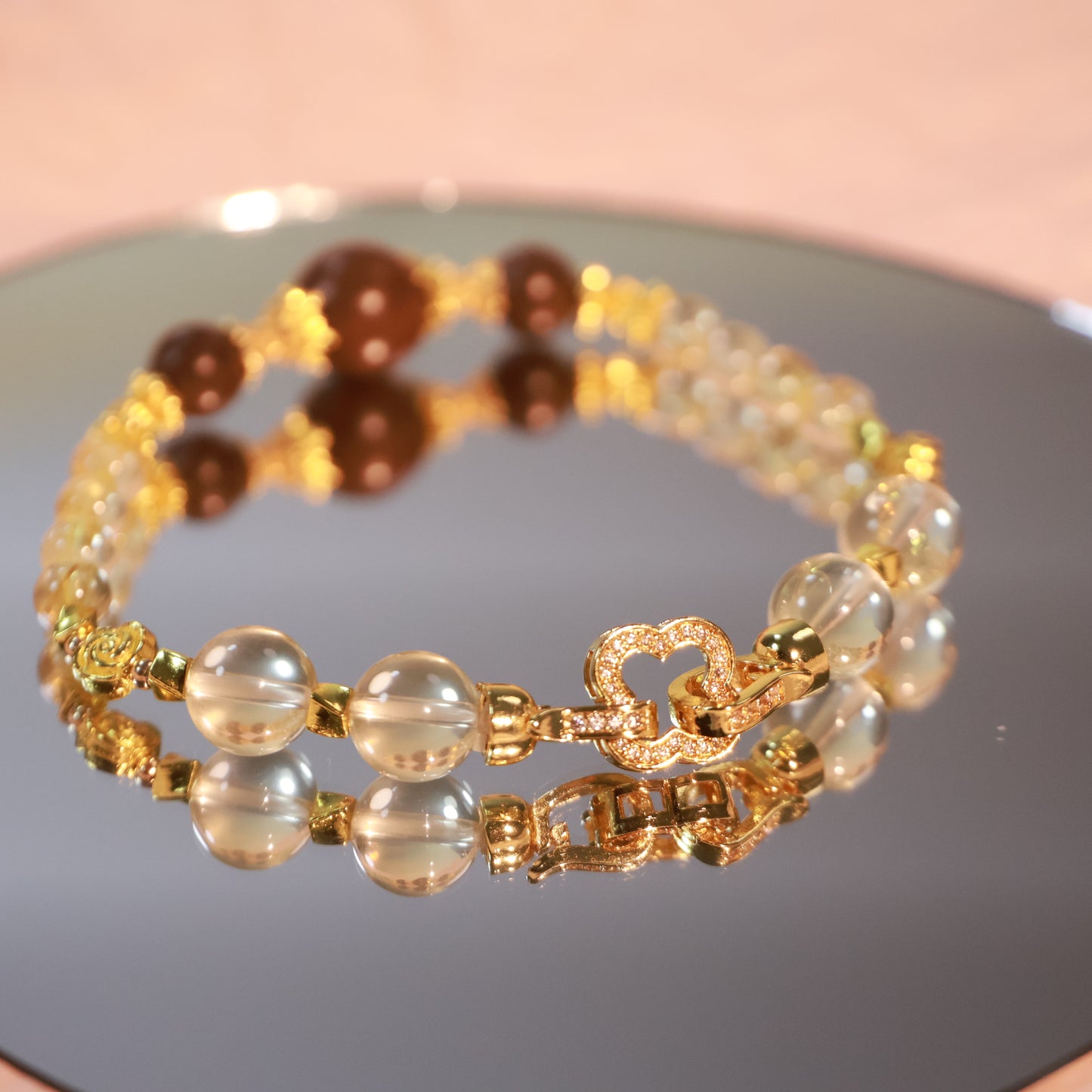 Citrine & Ambergris Agarwood Incense Beads Bracelet