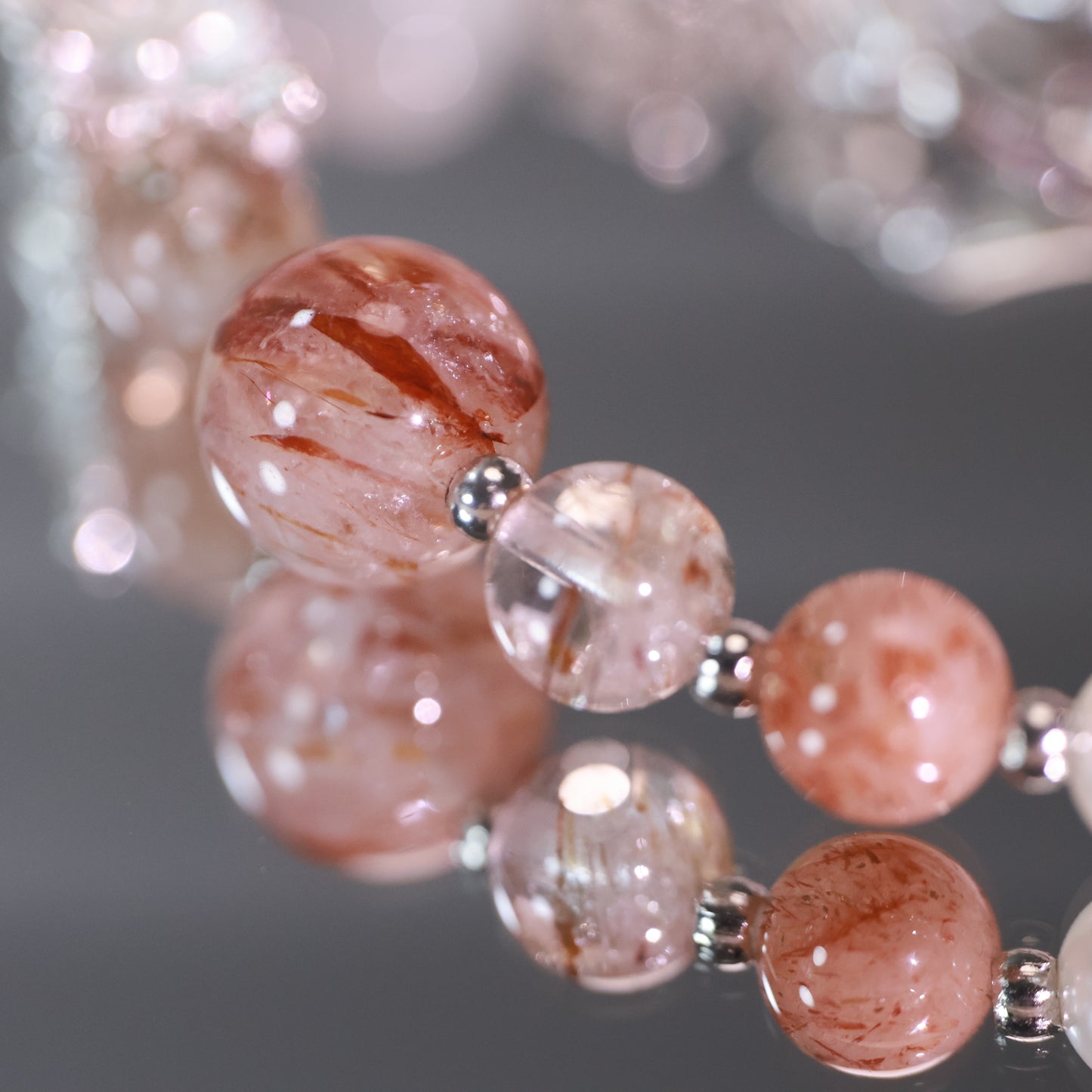 Super Seven Quartz & Rose Frankincense Herbal Incense Beads Bracelet