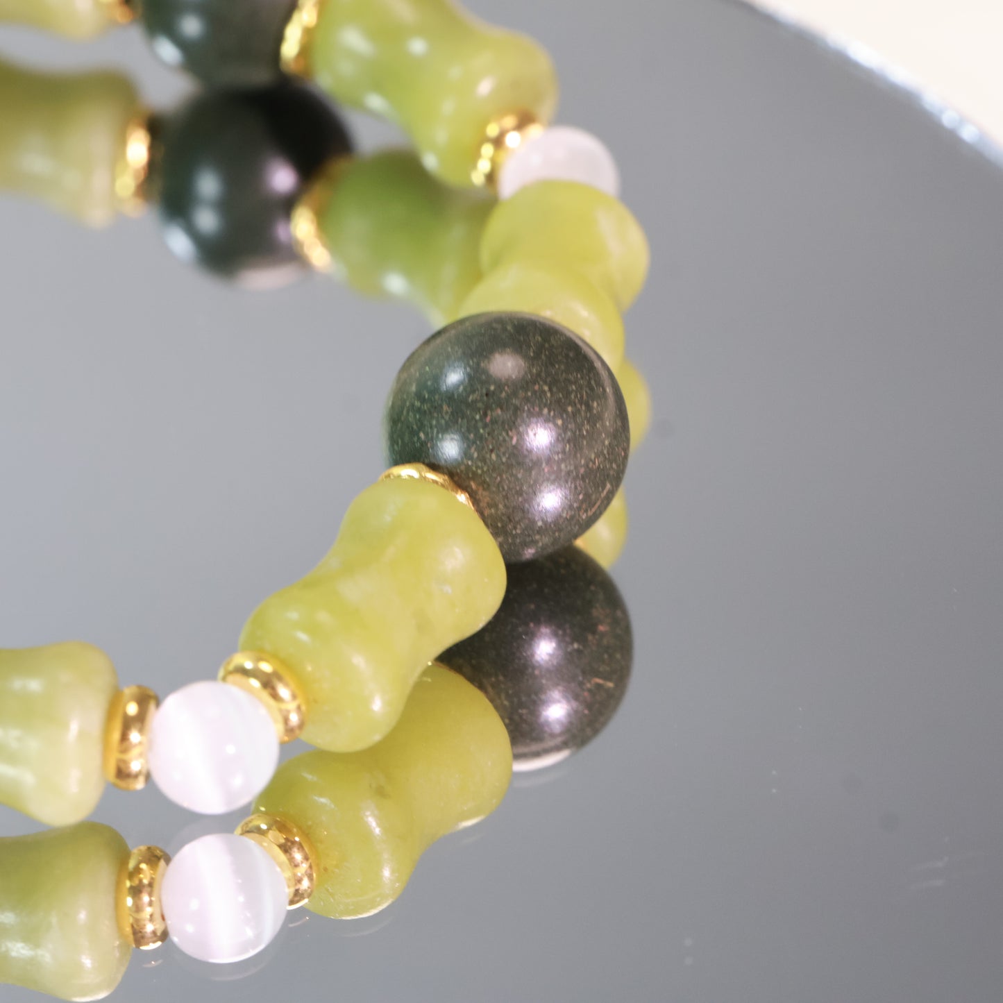 Jade & Lavender Agarwood Herbal Incense Beads Bracelet