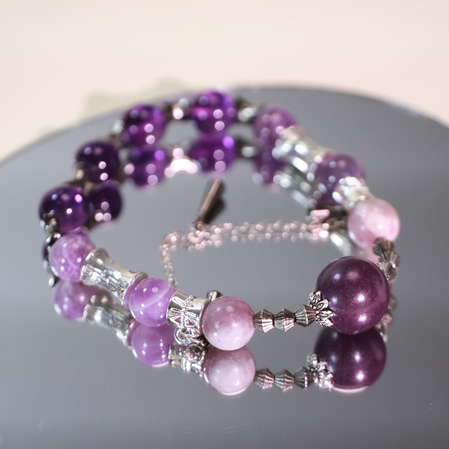 Amethyst & Osmanthus Clove Herbal Incense Beads Bracelet