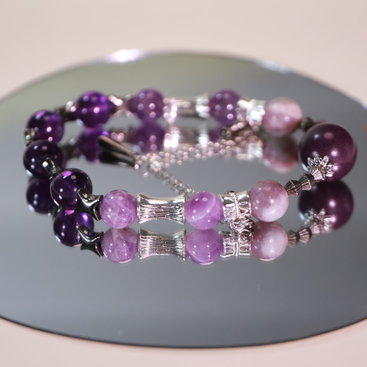 Amethyst & Osmanthus Clove Herbal Incense Beads Bracelet