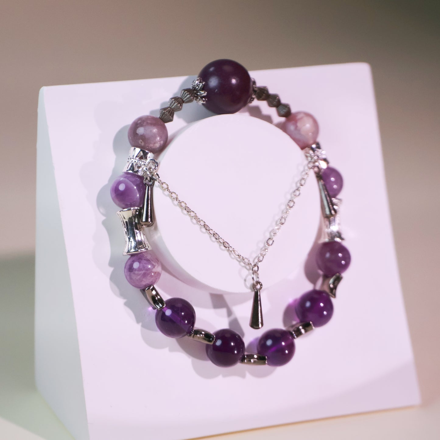 Amethyst & Osmanthus Clove Herbal Incense Beads Bracelet