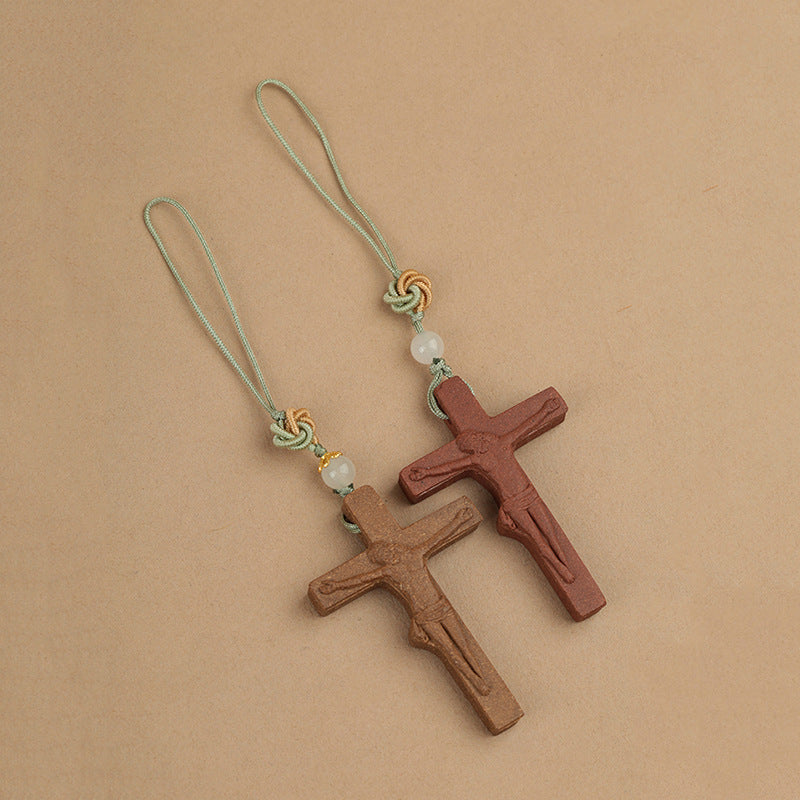 Herbal Incense Cross of Jesus Phone Charm