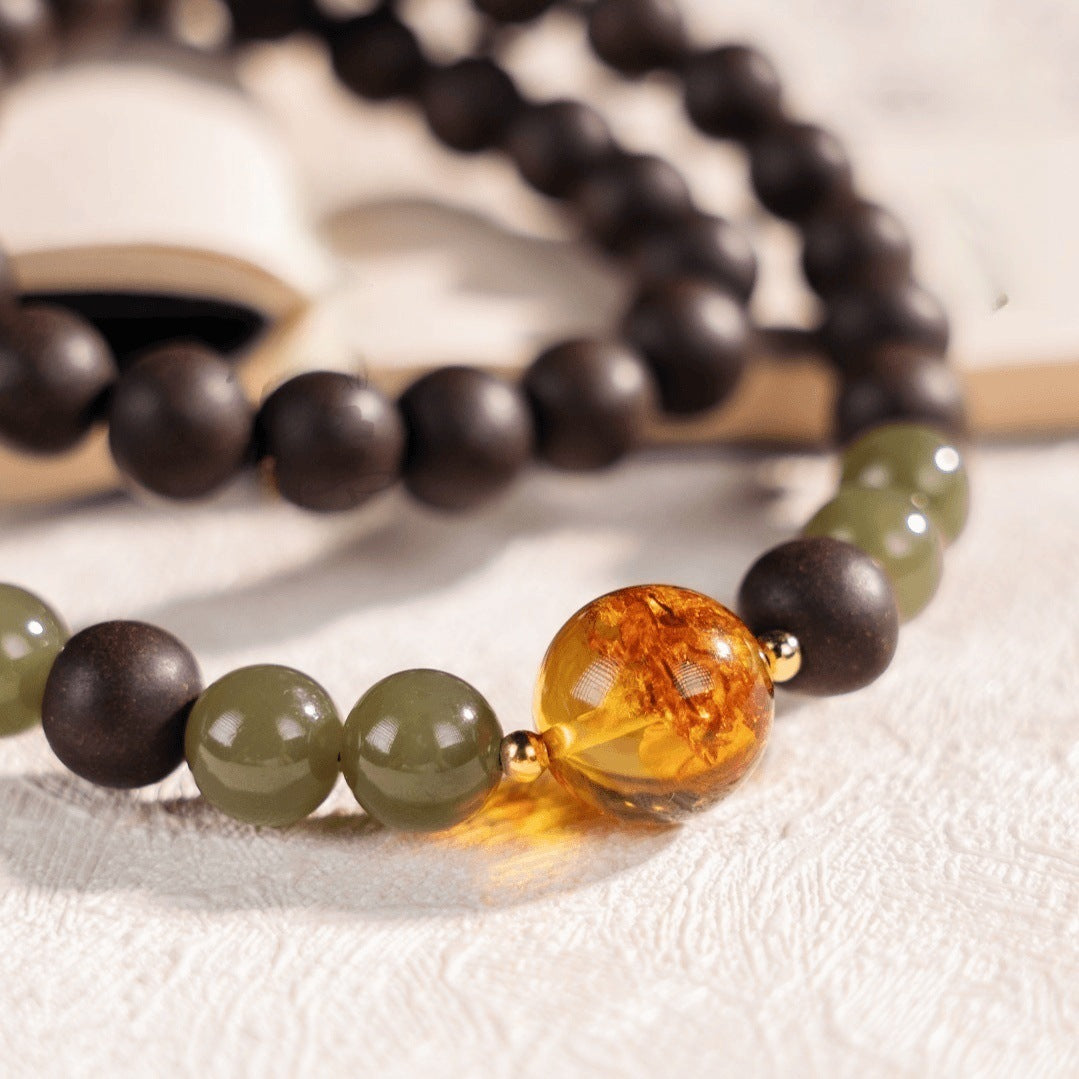 Flower Herbal Incense Beads Bracelet